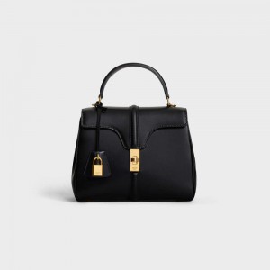 16 Celine Small Bag In Satinated Calfskin Noir | CL-593275