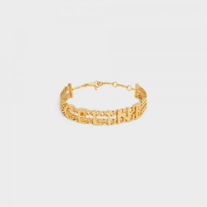 Bracelets Celine Gourmette In Brass With Gold Finish Doré | CL-592211