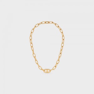 Colliers Celine Triomphe Link In Brass With Gold Finish Doré | CL-592251