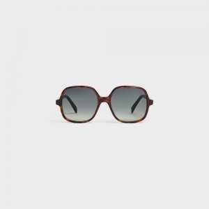 Lunette de Soleil Celine Oversized S244 In Acetate Rouge | CL-592435