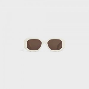 Lunette de Soleil Celine Square S255 In Acetate Blanche | CL-592404