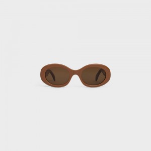 Lunette de Soleil Celine Triomphe 01 In Acetate Marron | CL-592381