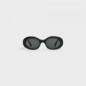 Lunette de Soleil Celine Triomphe 01 In Acetate Noir Noir | CL-592378