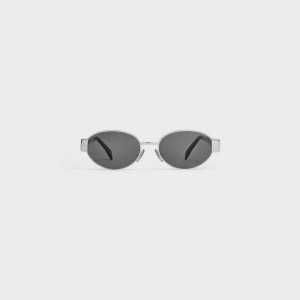 Lunette de Soleil Celine Triomphe Metal 01 In Metal Argent | CL-592400