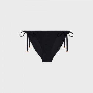 Maillots De Bain Celine Triomphe Bottom In Matte Jersey Noir | CL-592764