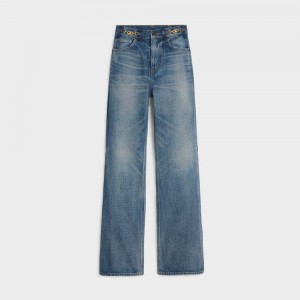 Pantalon Celine Jane Flare Jeans In Denim Union Wash Lavage | CL-592719