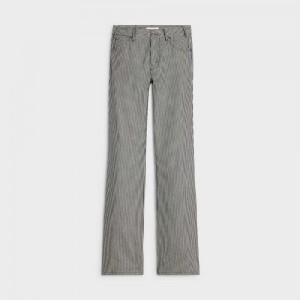 Pantalon Celine Jane Flared Jeans In Hickory Stripes Stripes | CL-592720