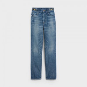 Pantalon Celine Margaret Jeans In Union Wash Denim Lavage | CL-592715