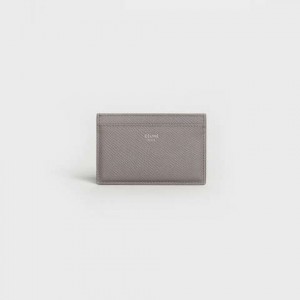 Porte-Carte Celine In Grained Calfskin Grise | CL-591802