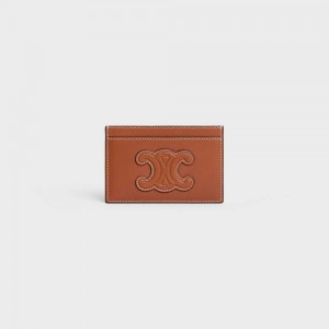 Porte-Carte Celine Smooth Lambskin Marron | CL-592955