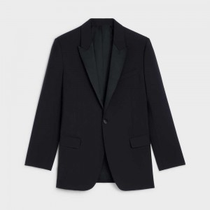 Vestes Celine Jude Tux In Laine And Mohair Noir | CL-592669