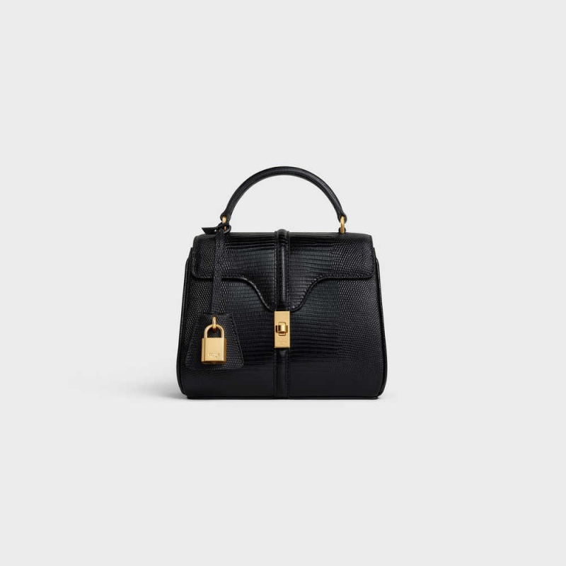 16 Celine Mini In Lizard Noir | CL-593271