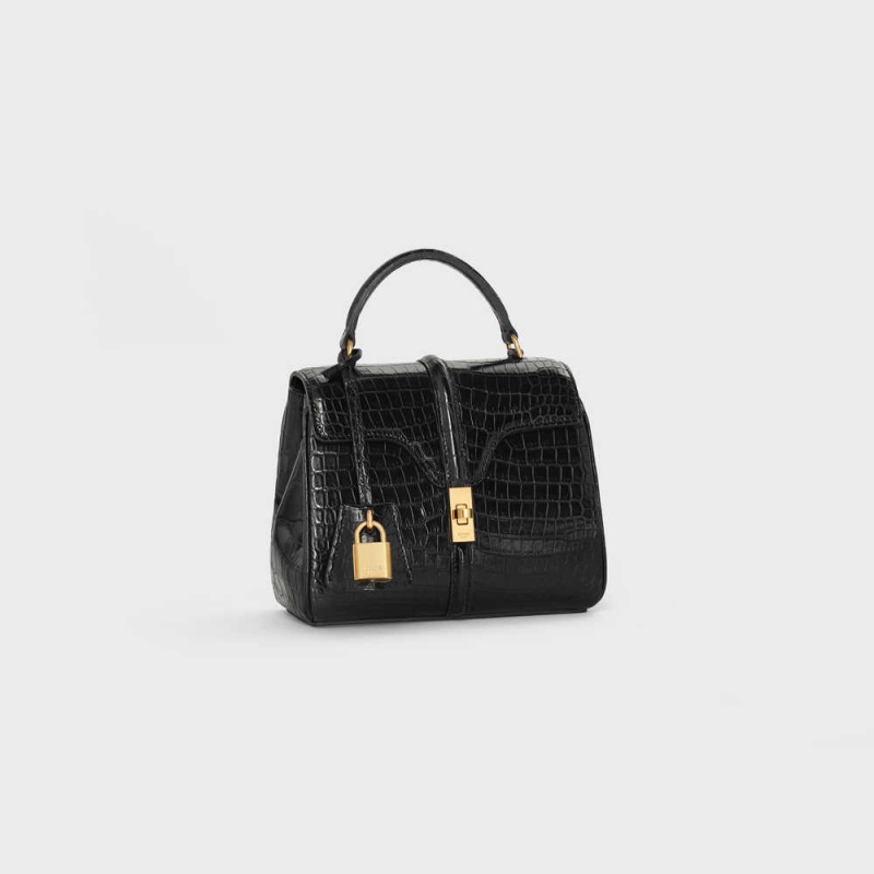 16 Celine Mini In Porosus Crocodile Noir | CL-593272