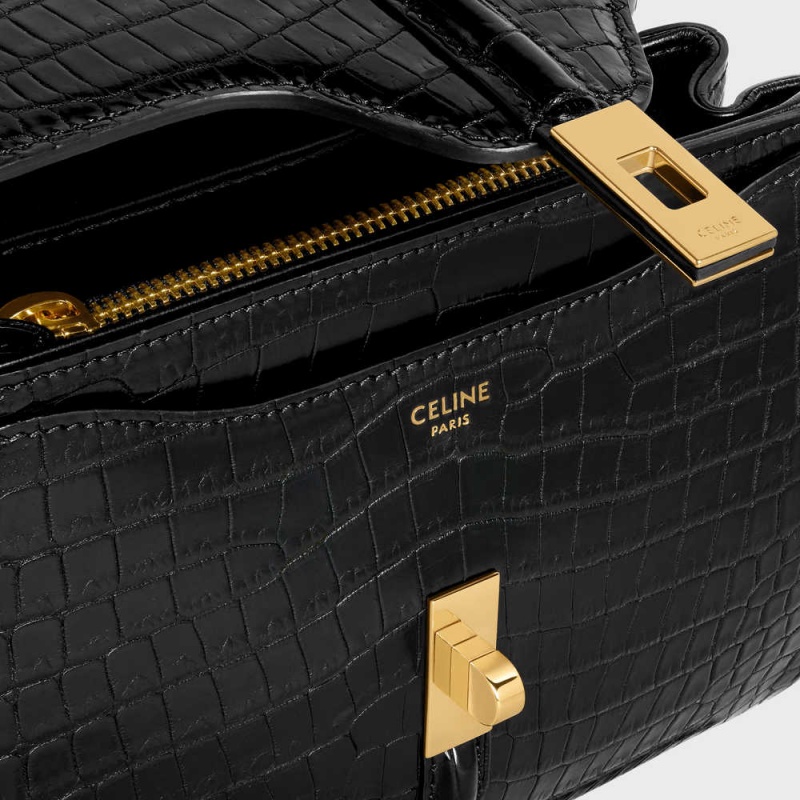 16 Celine Mini In Porosus Crocodile Noir | CL-593272