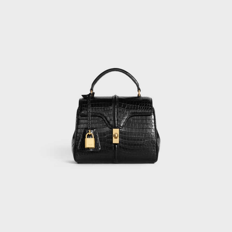 16 Celine Mini In Porosus Crocodile Noir | CL-593272