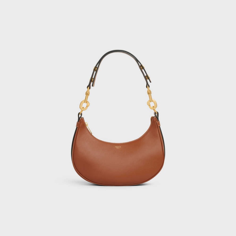 Ava Celine Mediumstrap Bag In Smooth Calfskin Marron | CL-593098