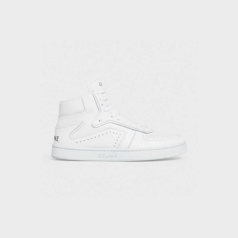 Basket Celine C01 Z Trainer High In Calfskin Blanche | CL-592541