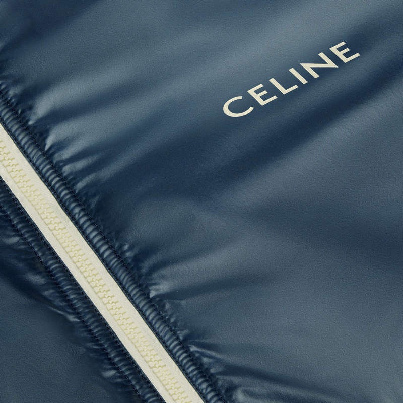 Blousons Celine Blouson In Legere Nylon Bleu Marine | CL-591960