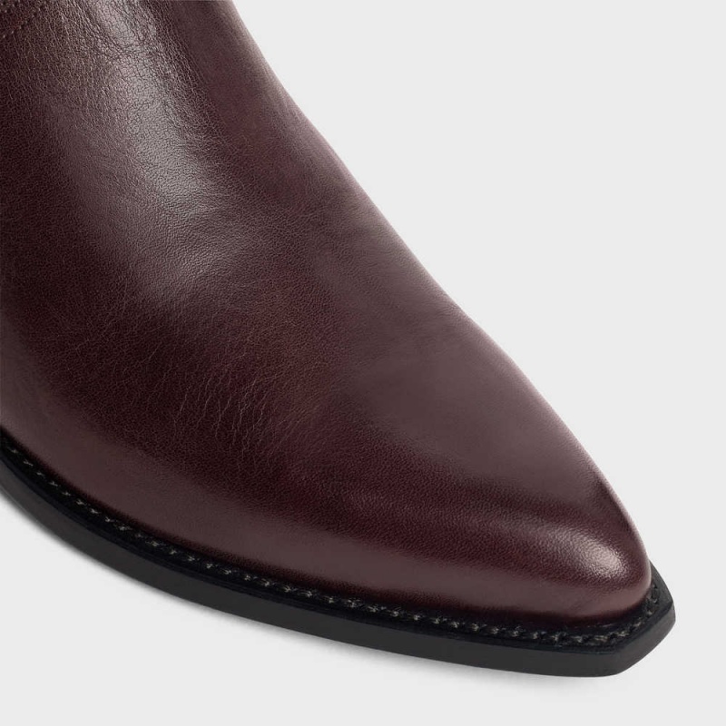 Botte Celine Chelsea Cruiser In Calfskin Bordeaux Foncé | CL-592488