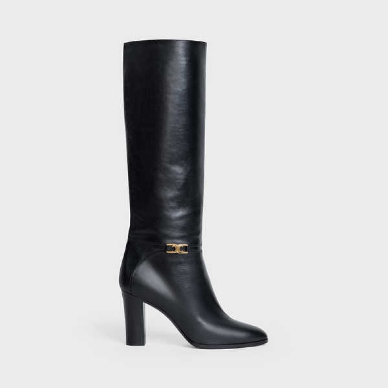 Botte Celine Claude In Calfskin Noir | CL-592494