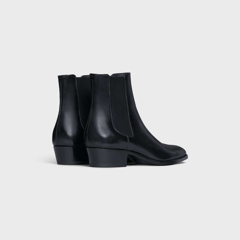 Botte Celine Drugstore Chelsea In Shiny Calfskin Noir | CL-591869