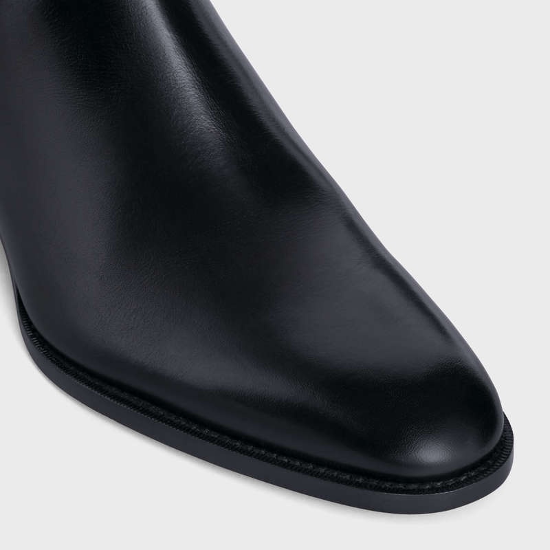 Botte Celine Drugstore Chelsea In Shiny Calfskin Noir | CL-591869