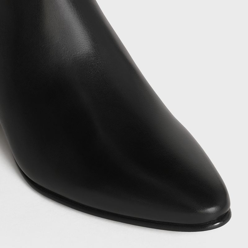 Botte Celine Jacno Zipped In Shiny Calfskin Noir | CL-591864