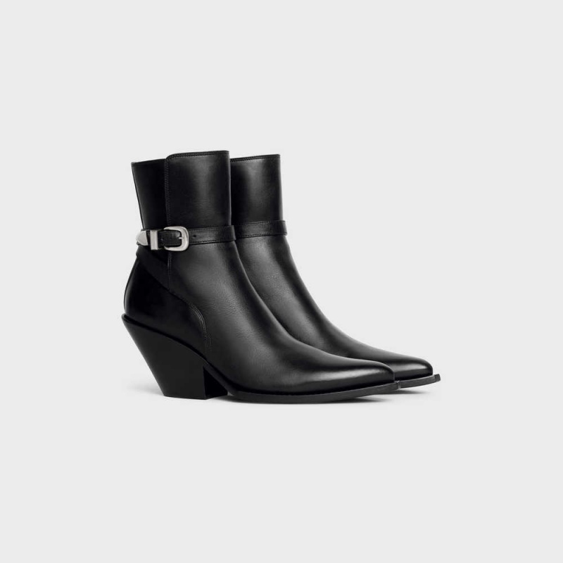 Botte Celine Jodhpur Joan In Calfskin Noir | CL-592490