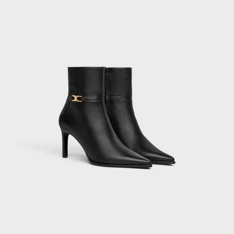 Botte Celine Verneuil With Triomphe In Calfskin Noir | CL-592493