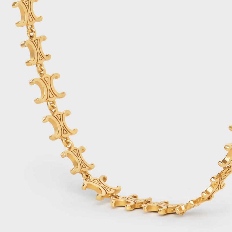 Bracelets Celine Triomphe Multi In Brass With Gold Finish Doré | CL-592228