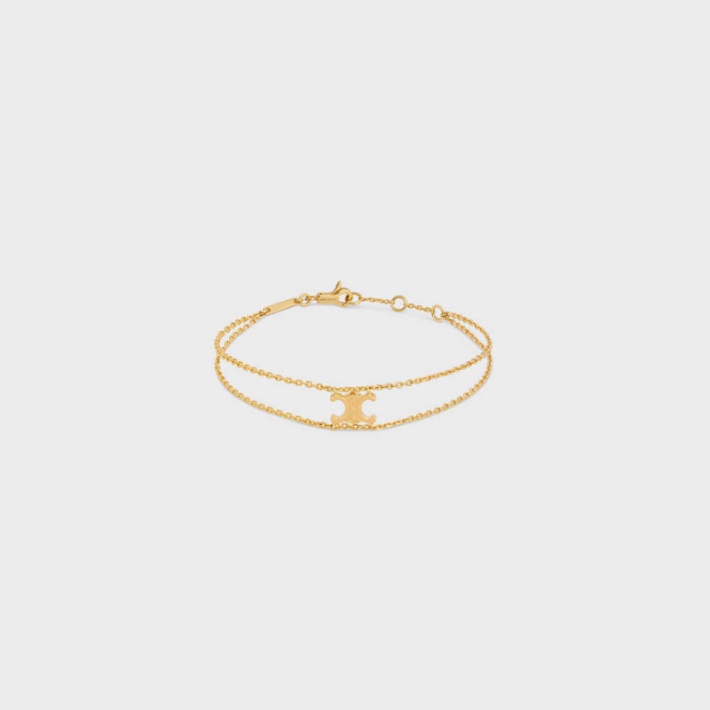 Bracelets Celine Triomphe Suspended In Brass With Gold Finish Doré | CL-592208