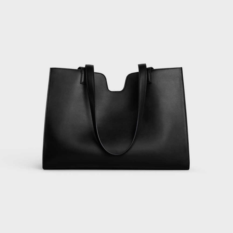 Cabas Celine 16 In Smooth Calfskin Noir | CL-593079