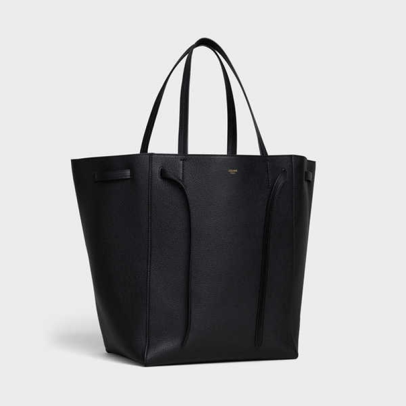 Cabas Celine Medium Phantom In Soft Grained Calfskin Noir | CL-593094