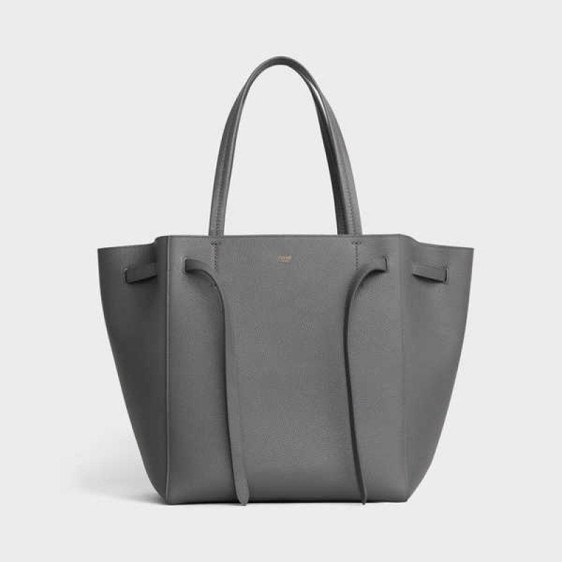 Cabas Celine Small Phantom In Soft Grained Calfskin Grise | CL-593092