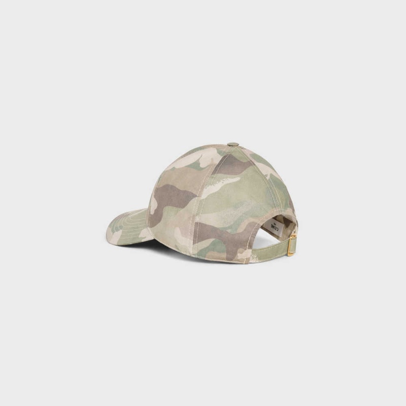 Casquette Celine Baseball In Camouflage Coton Camouflage | CL-592360