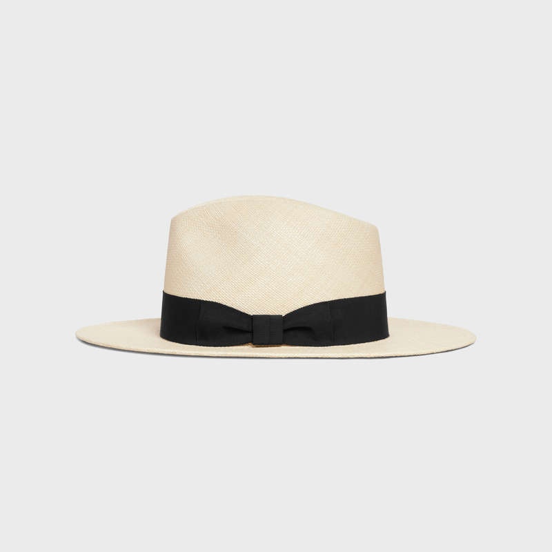 Chapeau Celine Fedora In Straw Beige | CL-591723