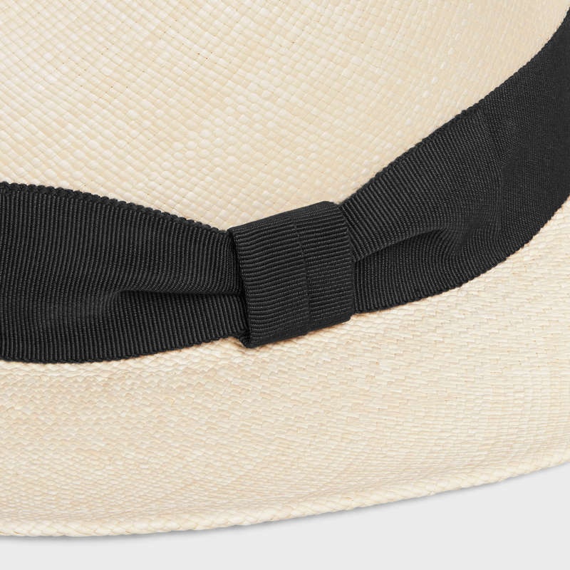 Chapeau Celine Fedora In Straw Beige | CL-591723