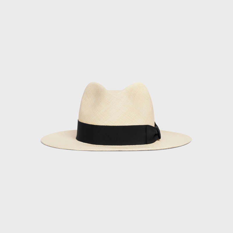 Chapeau Celine Fedora In Straw Beige | CL-591723