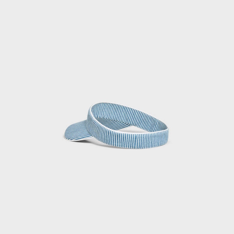 Chapeau Celine Triomphe Visor In Hickory Coton Lavage | CL-592367