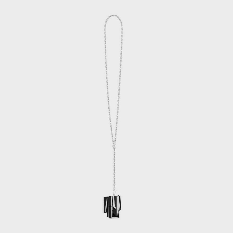 Colliers Celine Nevelson Project Sterling Silver And Oak Wood Argent Noir | CL-592293