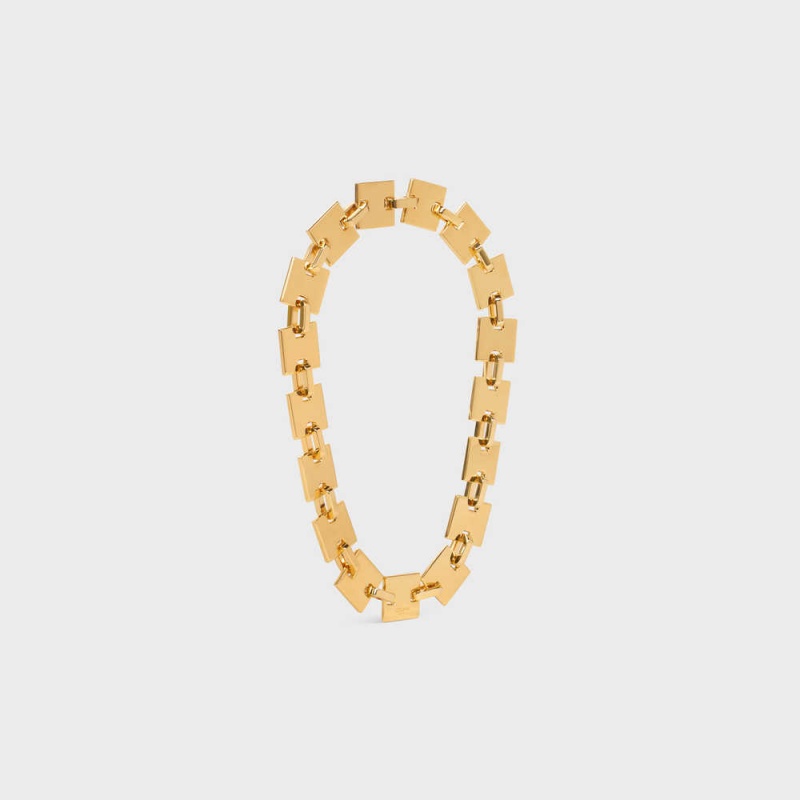 Colliers Celine Square In Brass With Gold Finish Doré | CL-592252