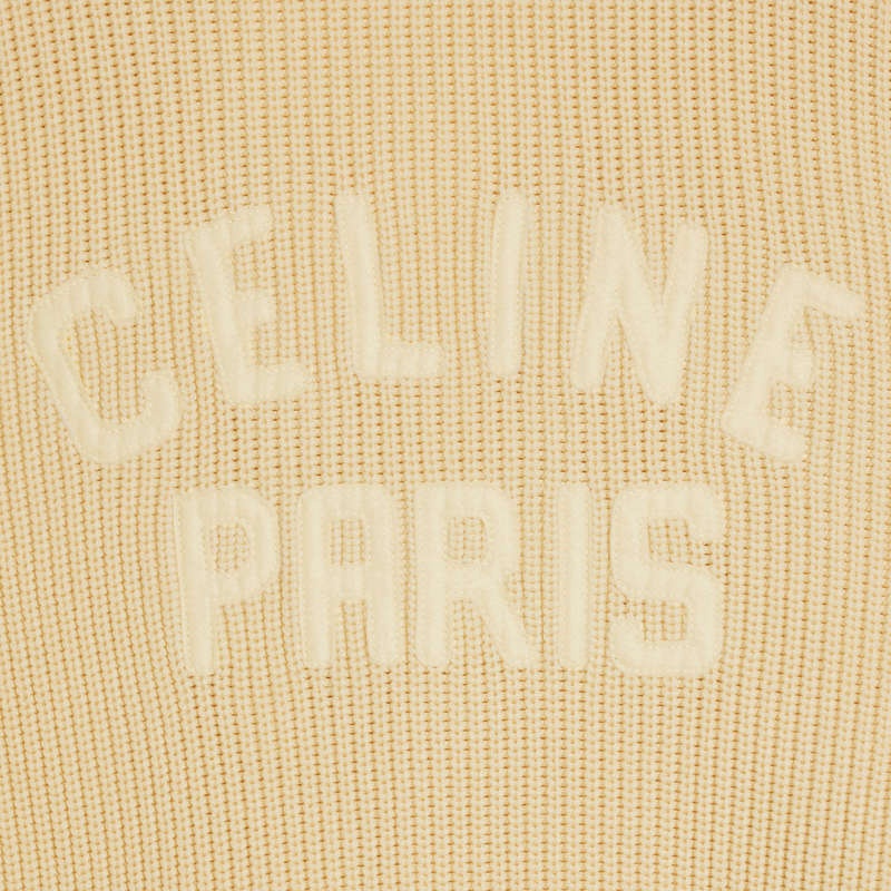 Knitwear Celine College Cardigan In Coton Noir | CL-592086