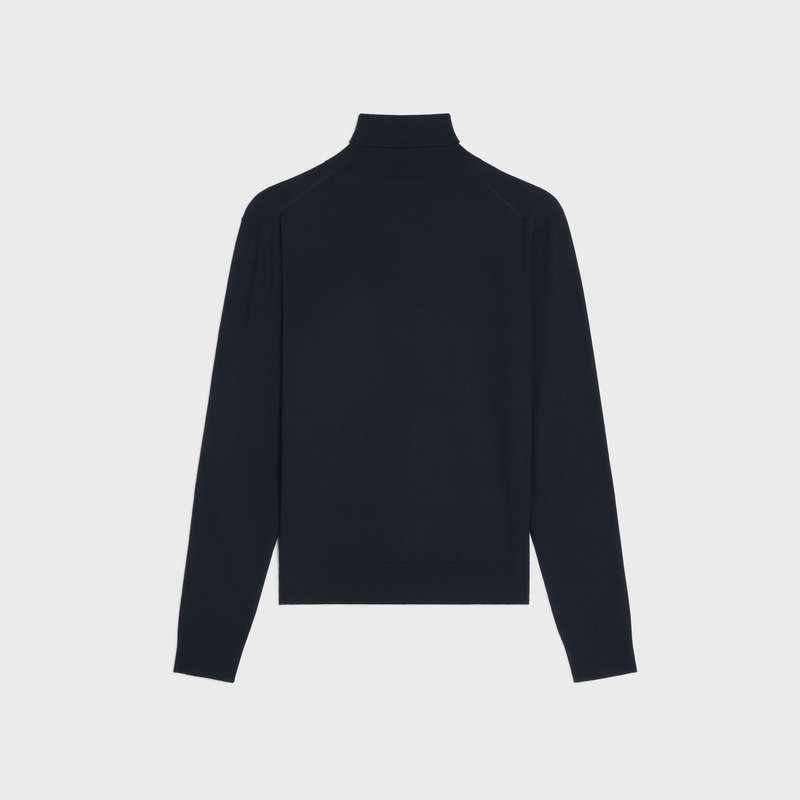 Knitwear Celine Turtleneck In Iconic Merinos Noir | CL-592106