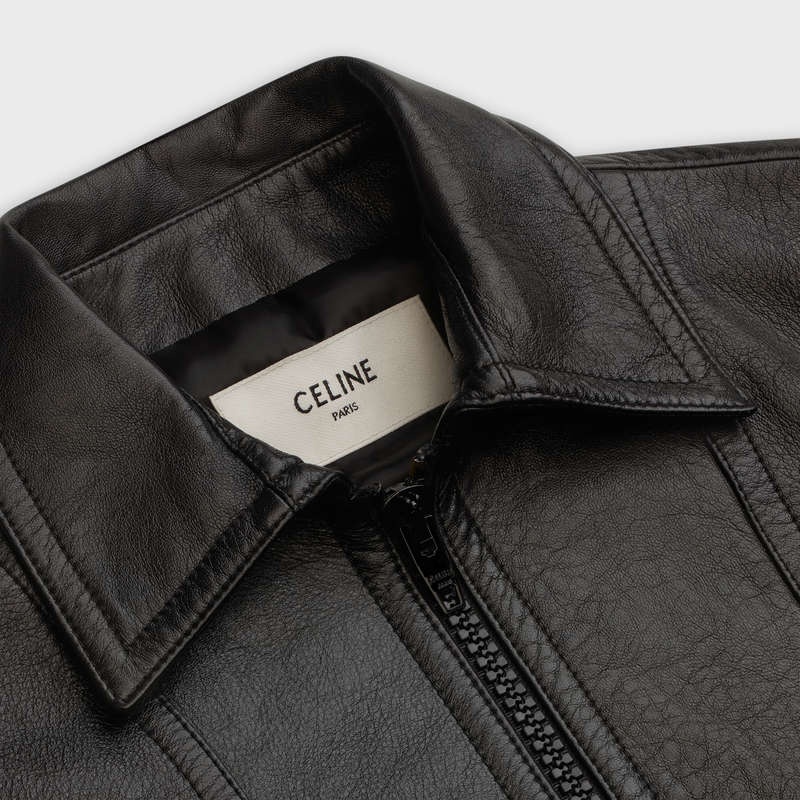 Leather Celine Paul Blouson In Noir | CL-591920