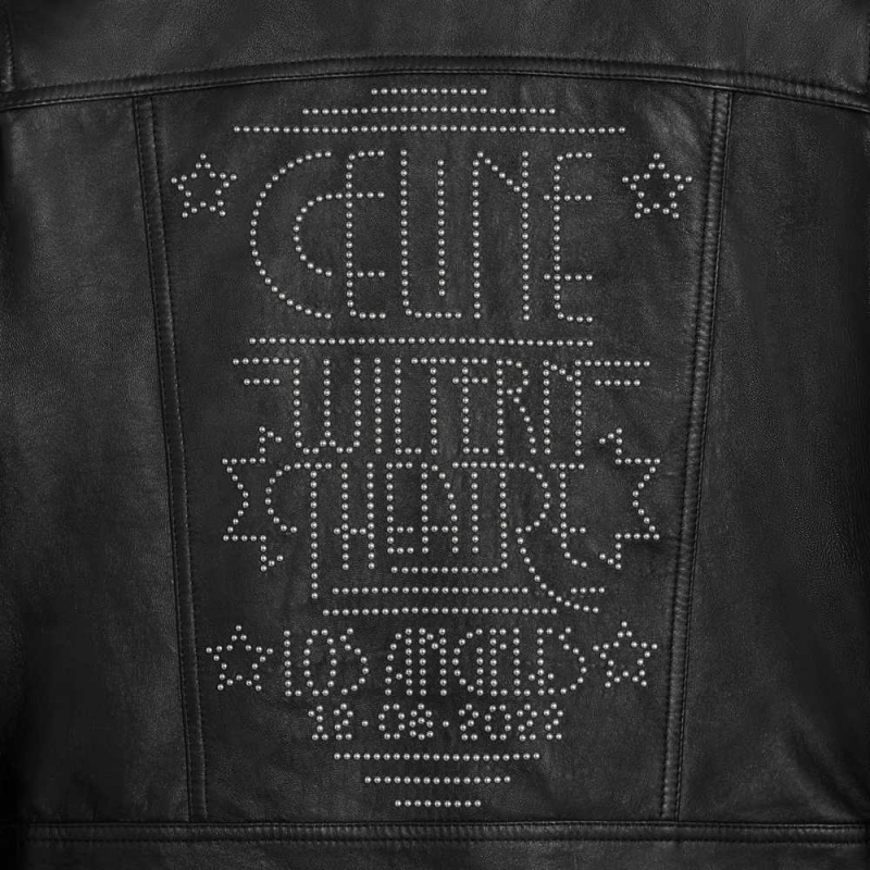 Leather Celine Wiltern Blouson In Soft Noir | CL-592612