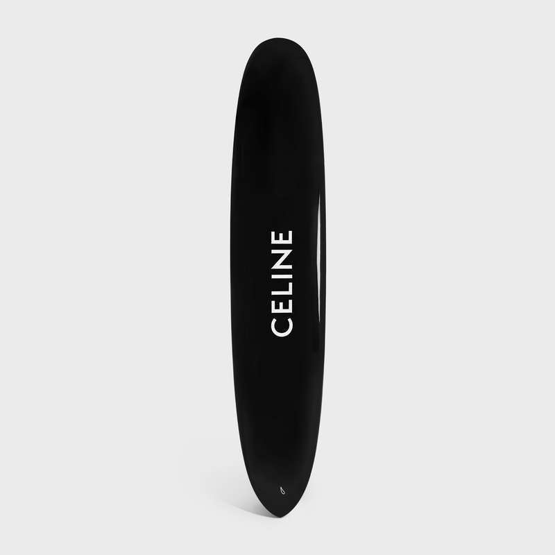 Lifestyle Celine Longboard With Celine Logo In Resin And Fiberglass Noir Blanche | CL-591680