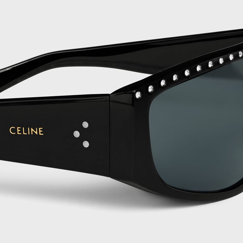 Lunette de Soleil Celine Alan 2 In Acetate With Crystals Noir | CL-591726