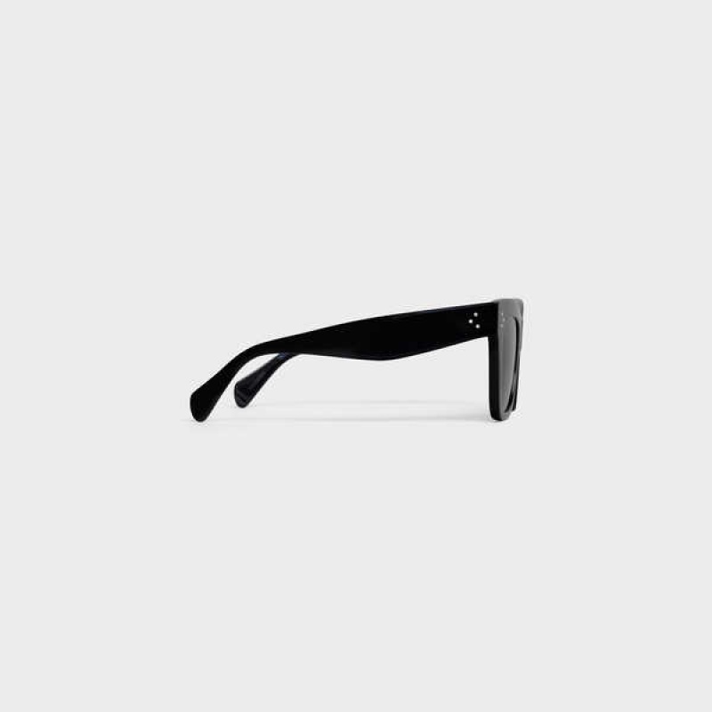 Lunette de Soleil Celine Cat Eye S004 In Acetate With Polarized Lenses Noir | CL-592428