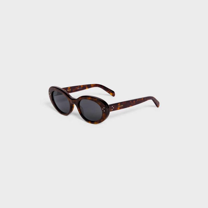 Lunette de Soleil Celine Cat Eye S193 In Acetate Marron | CL-592422