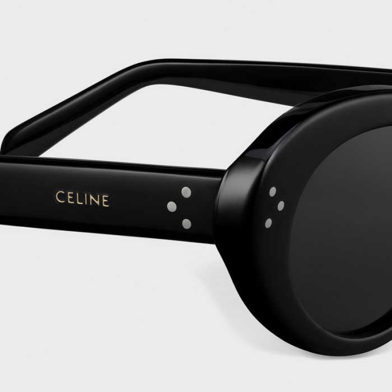 Lunette de Soleil Celine Cat Eye S193 In Acetate Noir | CL-592421